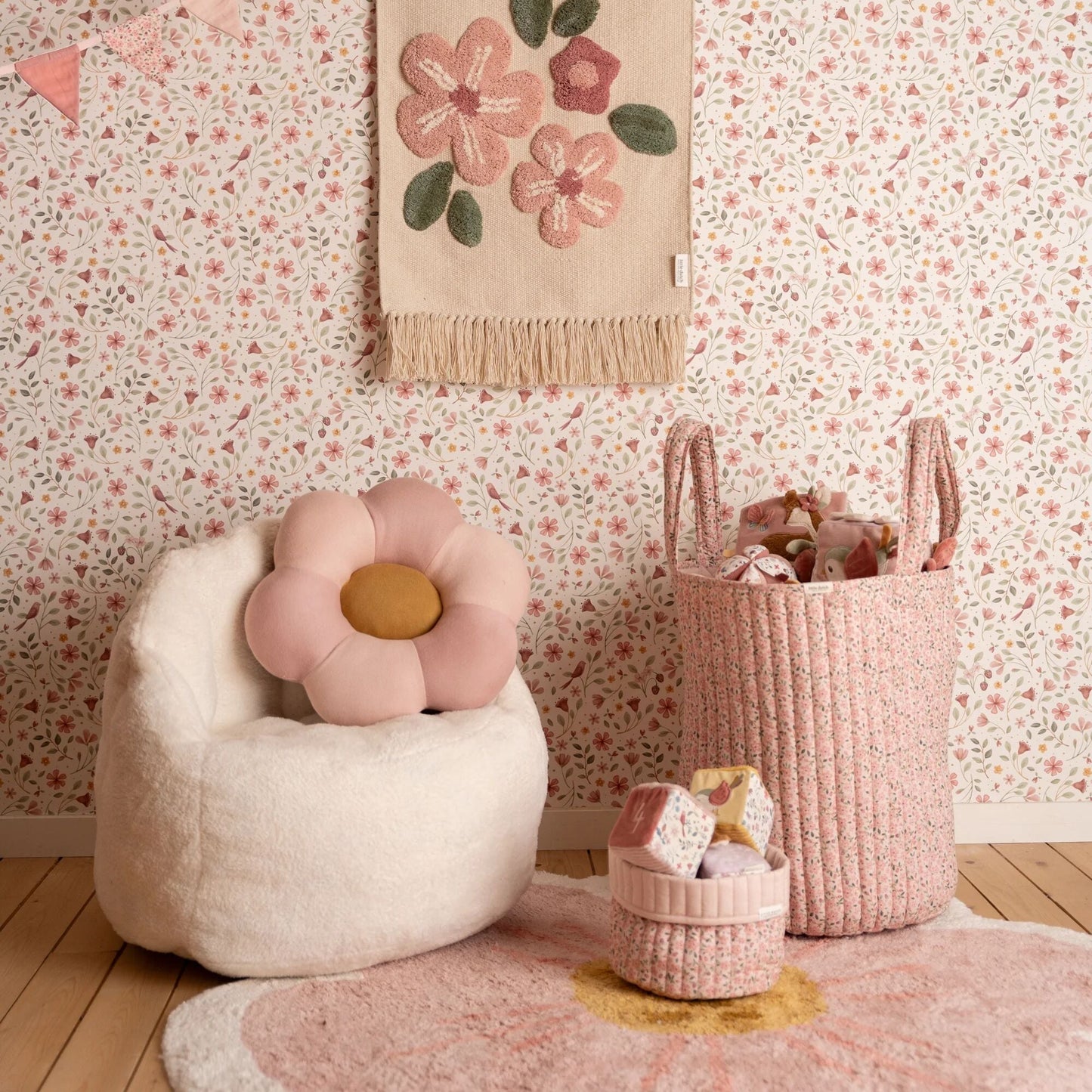 LITTLE DUTCH. Μαξιλάρι πλεκτό Λουλούδι Fairy Garden