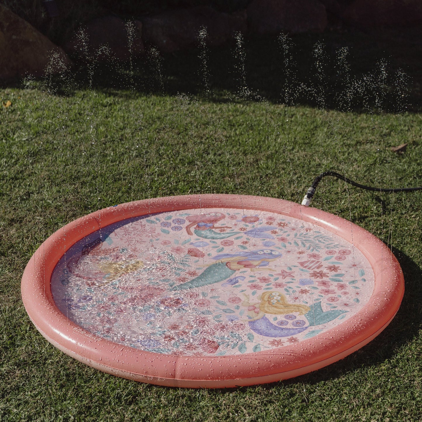 LITTLE DUTCH. Φουσκωτό στρώμα παιχνιδιού Sprinkler Dreamy Mermaid Ροζ 150 εκ.