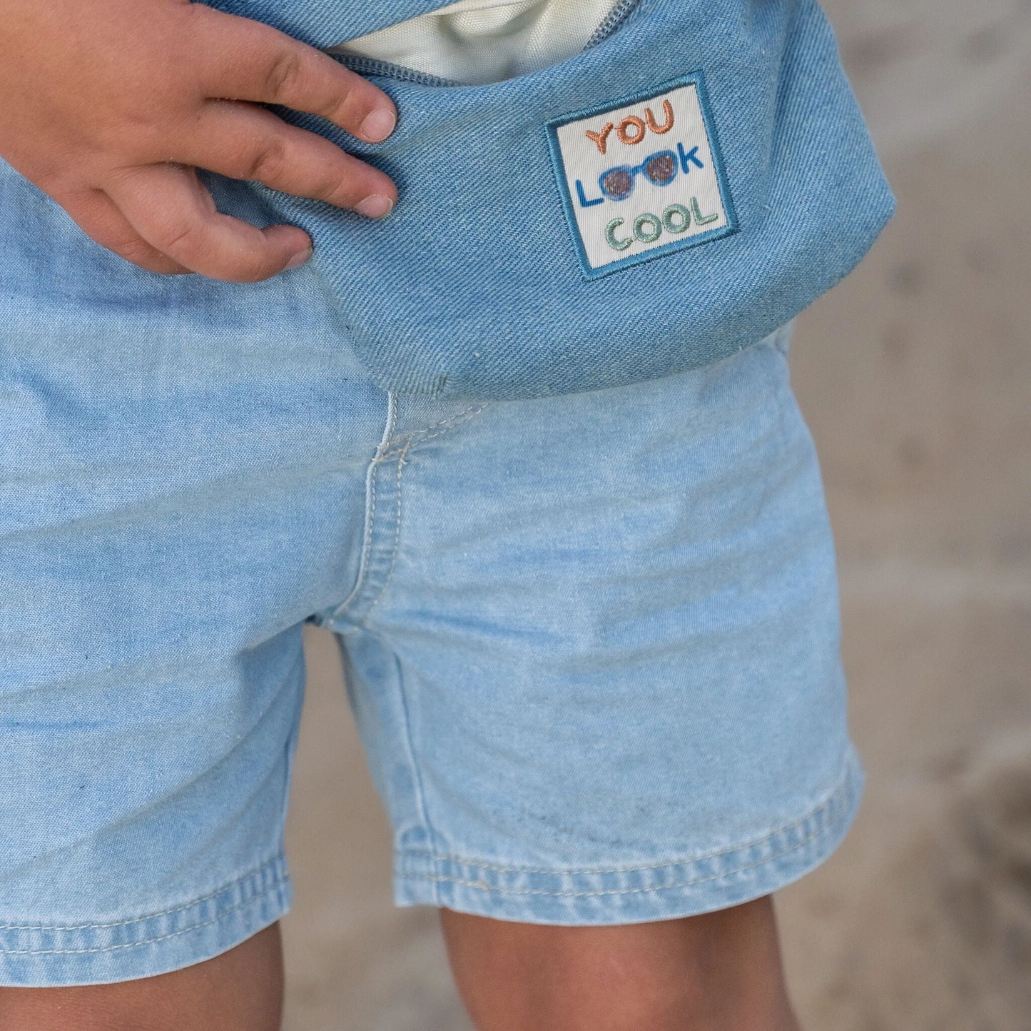 LITTLE DUTCH. Παντελονάκι κοντό με κορδόνι Denim