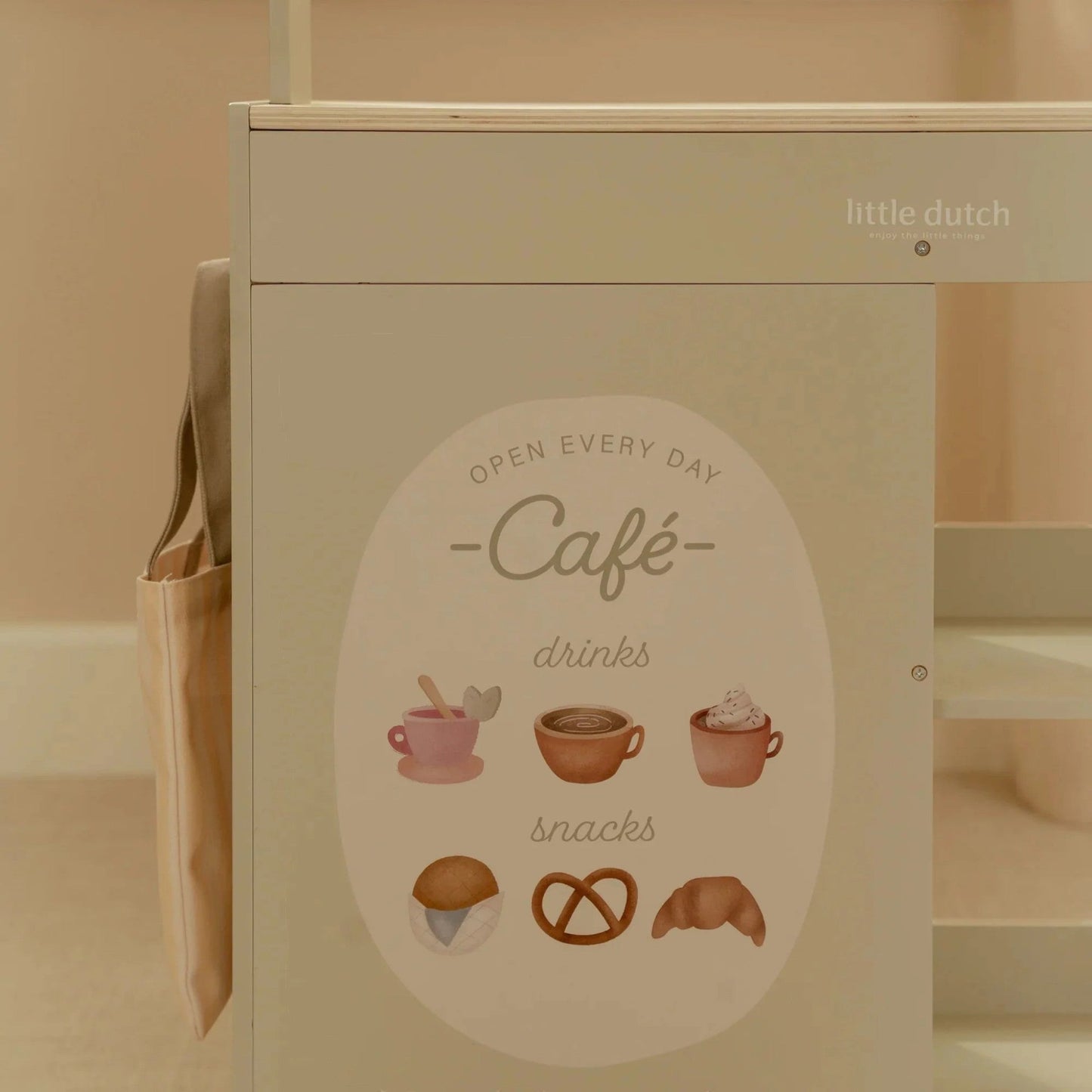 LITTLE DUTCH. Ξύλινος πάγκος αγοράς FSC