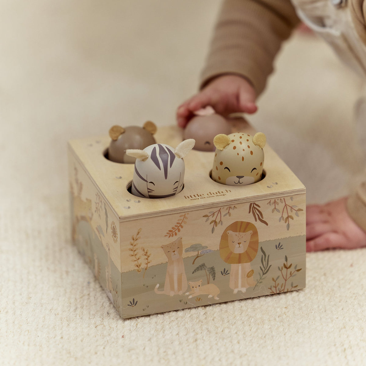 LITTLE DUTCH. Εκπαιδευτικό παιχνίδι pop-up Safari Friends FSC