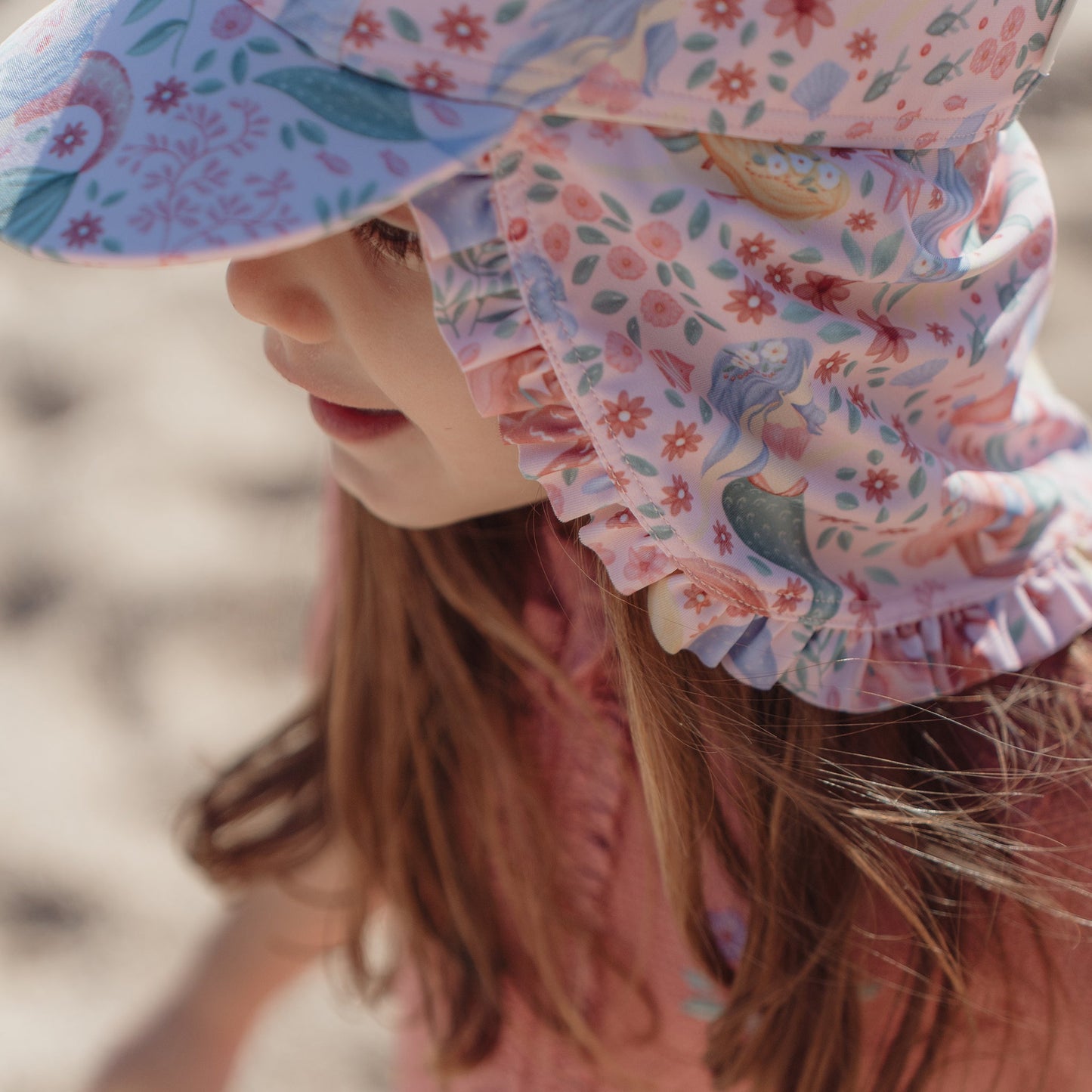 LITTLE DUTCH. Παιδικό καπέλο ήλιου Dreamy Mermaid