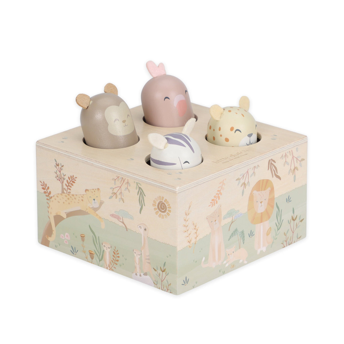 LITTLE DUTCH. Εκπαιδευτικό παιχνίδι pop-up Safari Friends FSC