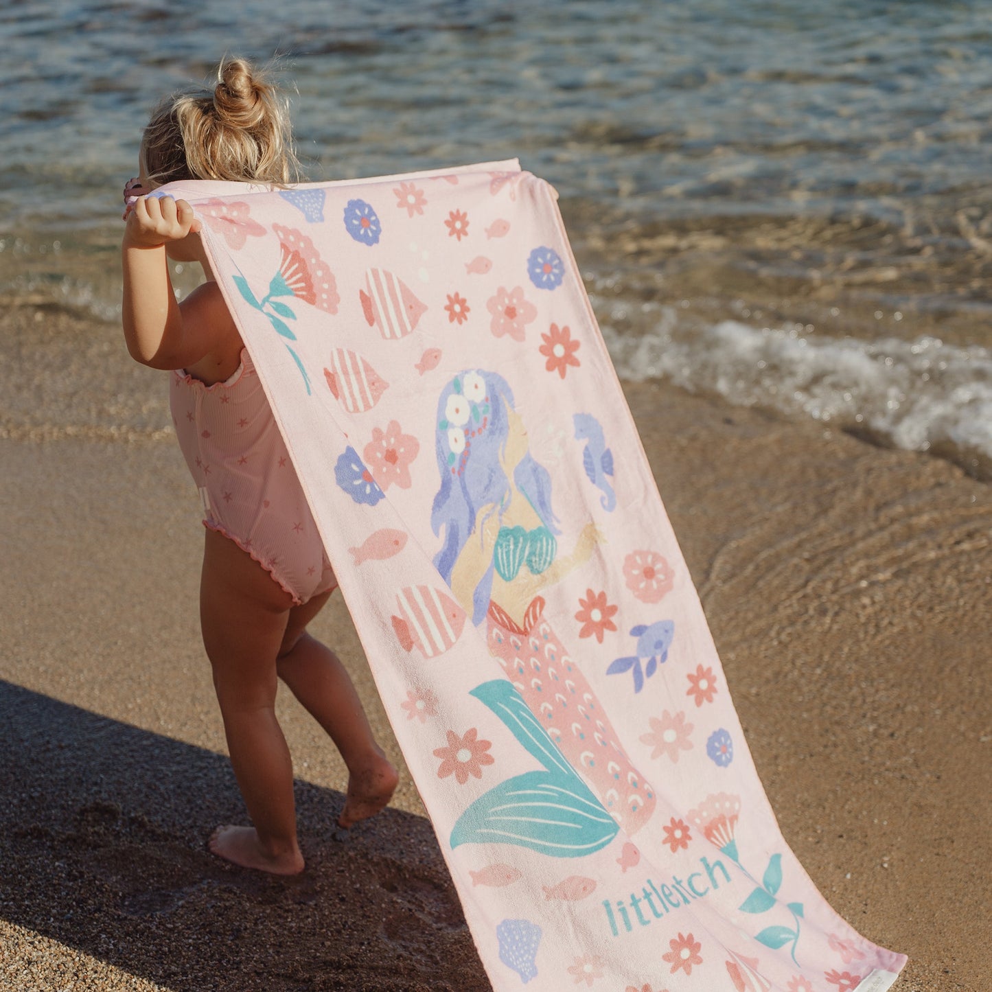 LITTLE DUTCH. Πετσέτα θαλάσσης Dreamy Mermaid Multicolour - 60x120