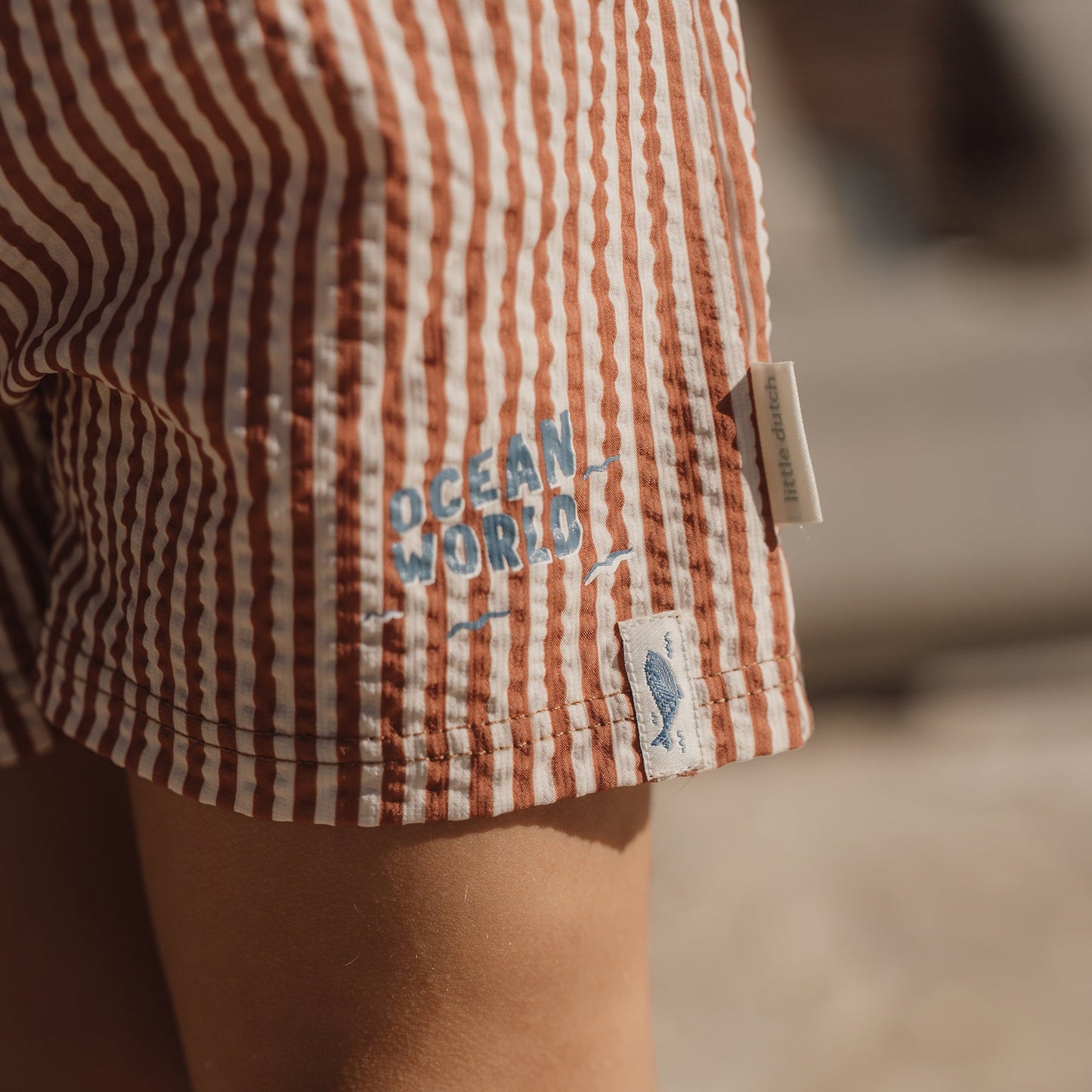 LITTLE DUTCH. Παιδικό μαγιό βερμούδα για αγόρια Ocean Brown Stripes