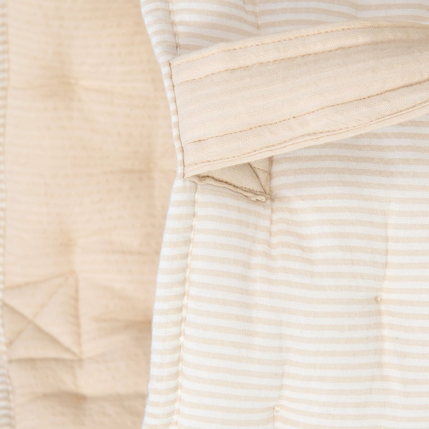 LITTLE DUTCH. Καλάθι αποθήκευσης μεγάλο Pure Soft Beige Stripe