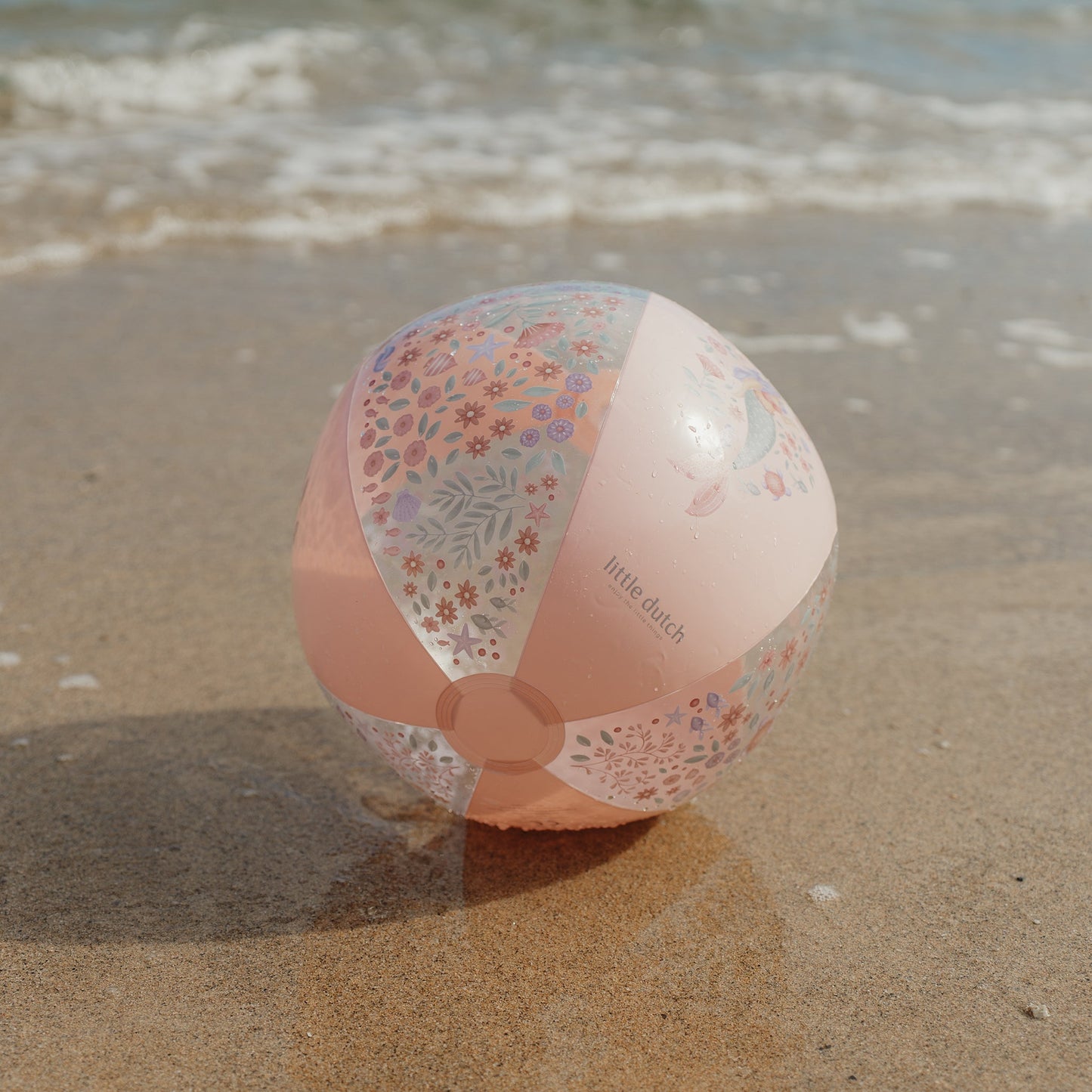 LITTLE DUTCH. Μπάλα παραλίας Dreamy Mermaid Ροζ (35 εκ.)