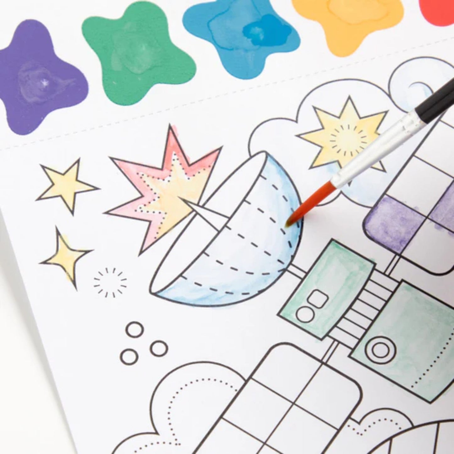 MUDPUPPY. Σετ χρωματισμού με βάση το νερό Διάστημα