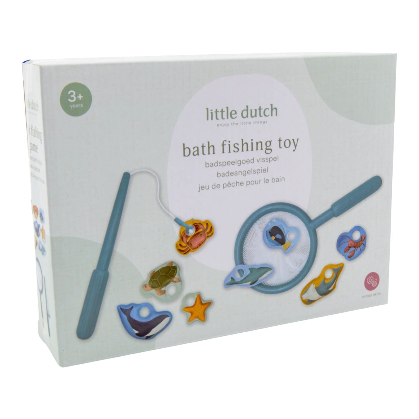 LITTLE DUTCH. Παιχνίδι ψαρέματος με απόχη (γαλάζιο)