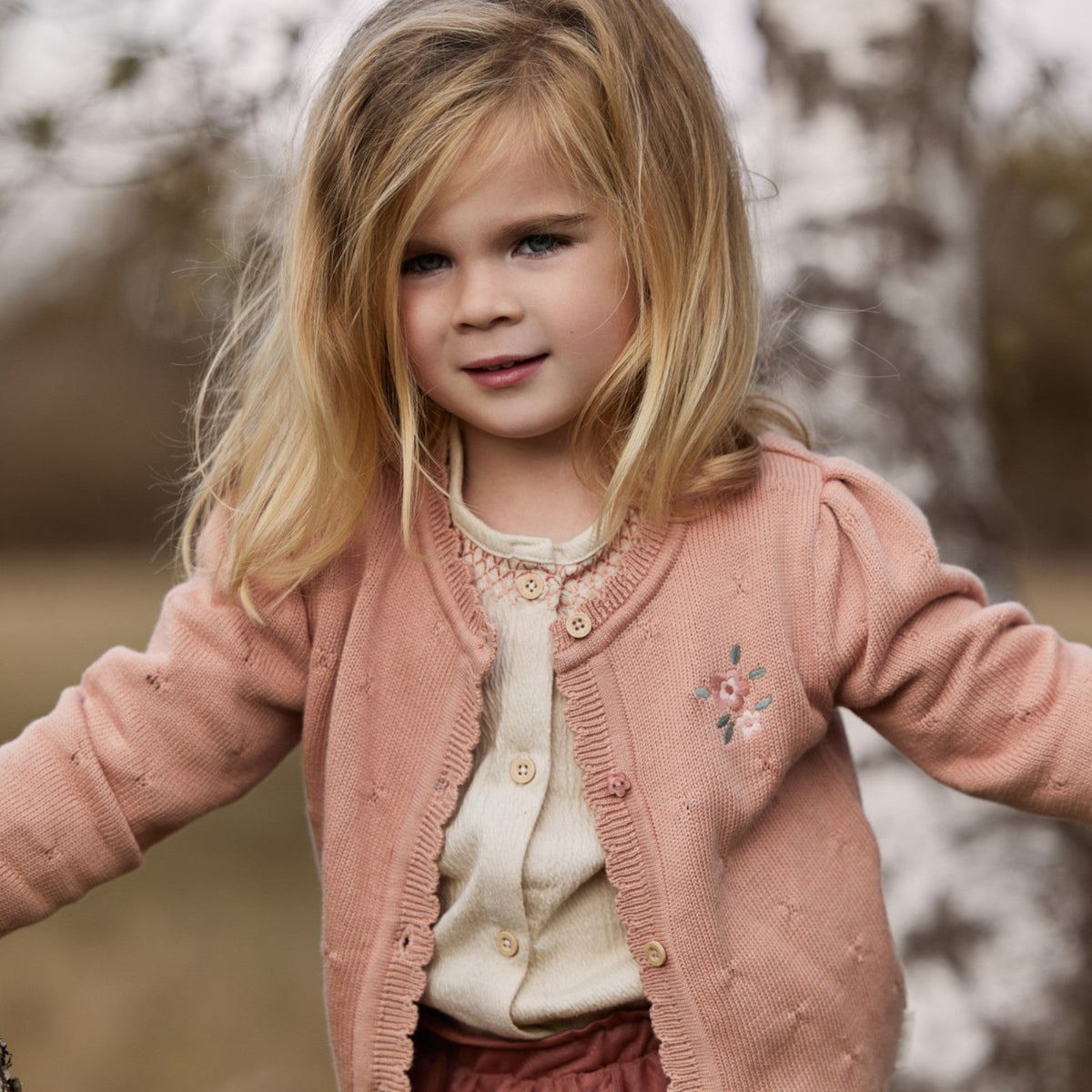 LITTLE DUTCH. Ζακέτα πλεκτή Deep Pink