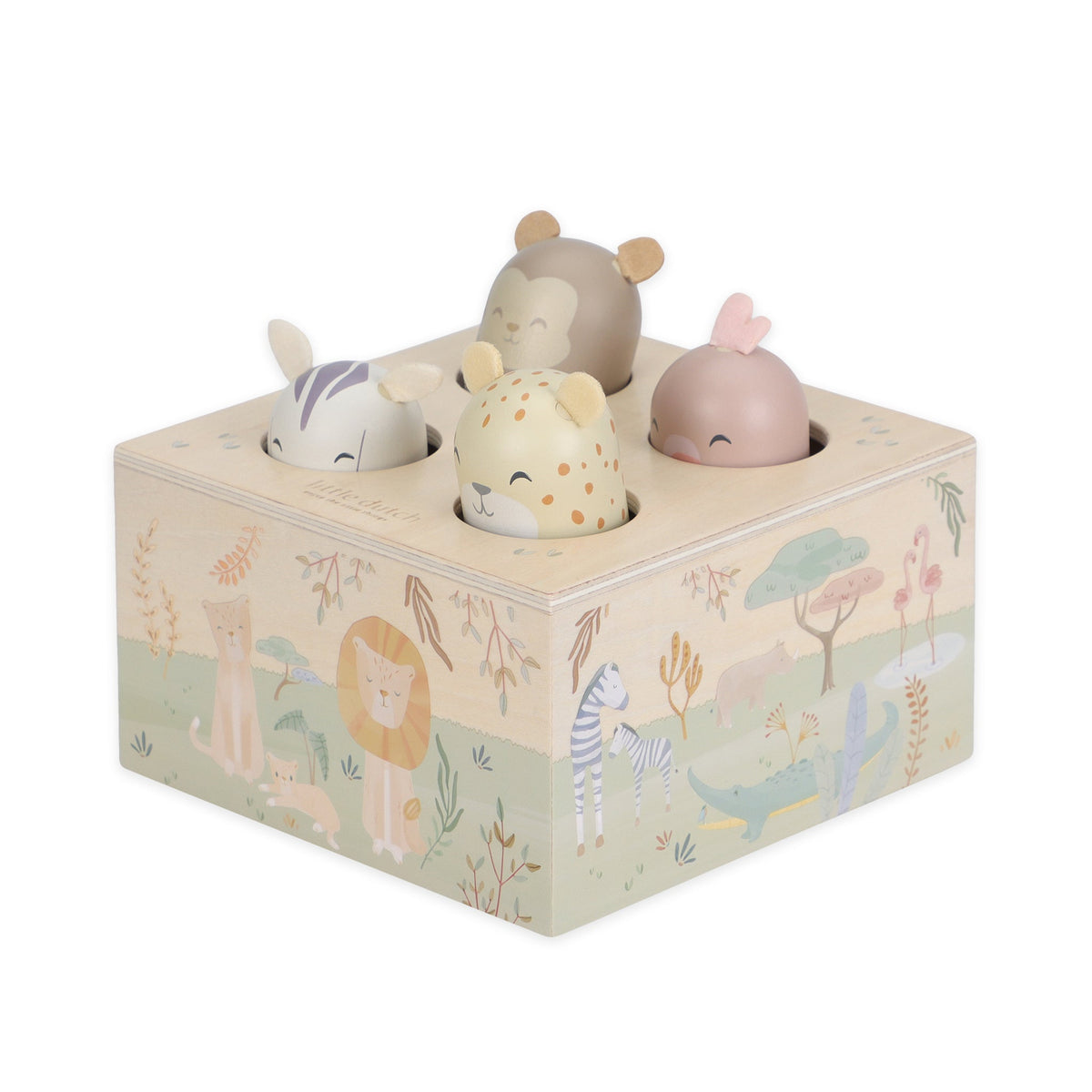LITTLE DUTCH. Εκπαιδευτικό παιχνίδι pop-up Safari Friends FSC