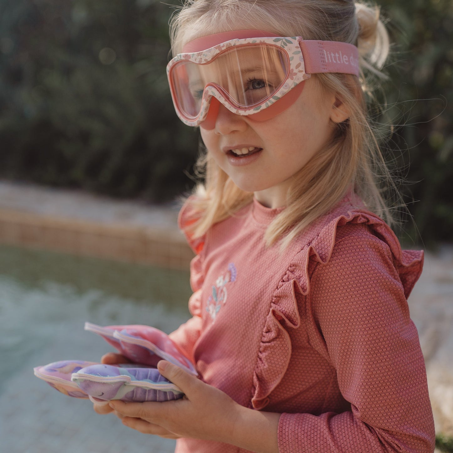 LITTLE DUTCH. Μπλουζάκι μακρυμάνικο με προστασία UV Dreamy Pink Sparkle