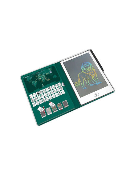 KIDYWOLF: Tablet ζωγραφικής με οθόνη LCD (30 κάρτες)- Animals Around The World