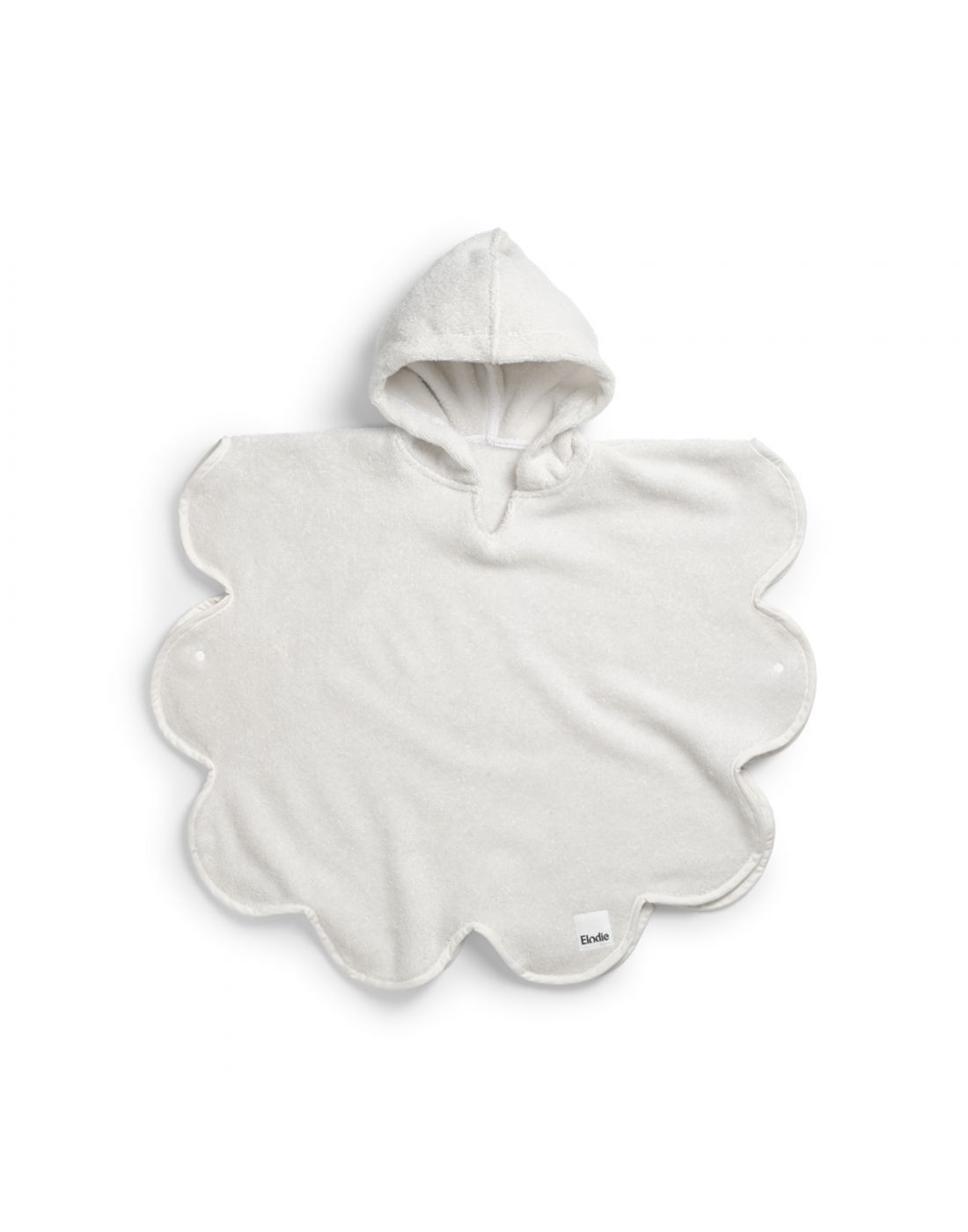 Elodie. Παιδικό Μπουρνούζι Poncho Vanilla White