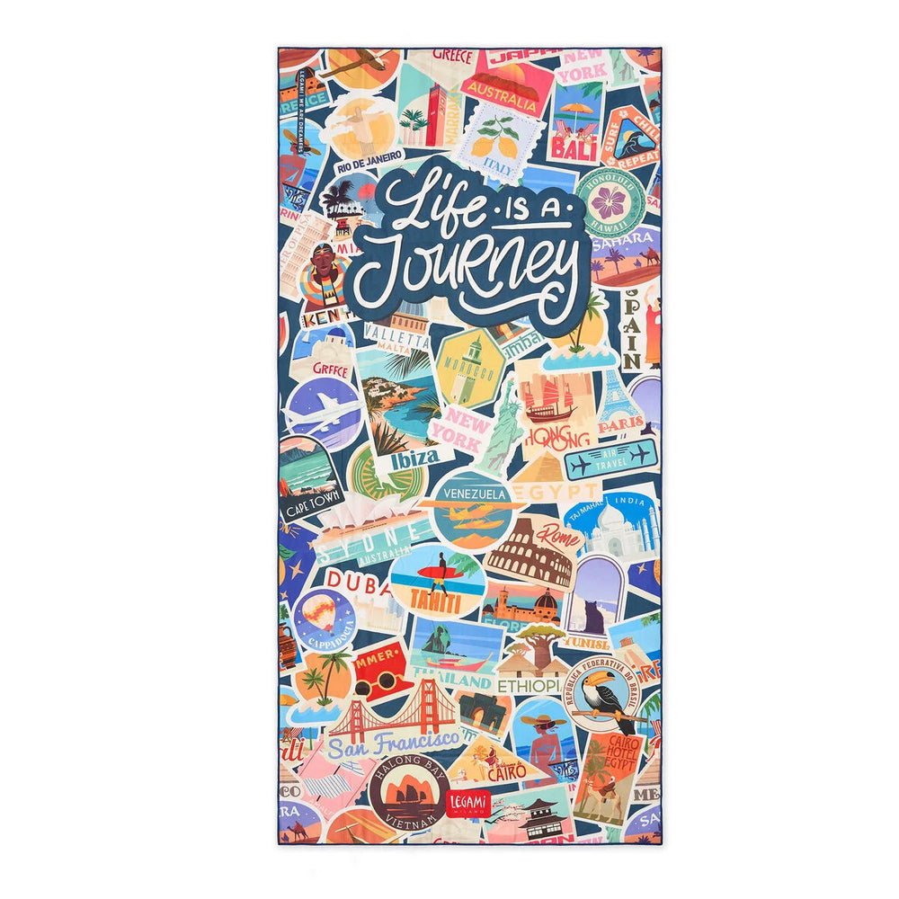 Legami. Travel Stickers Beach Towel