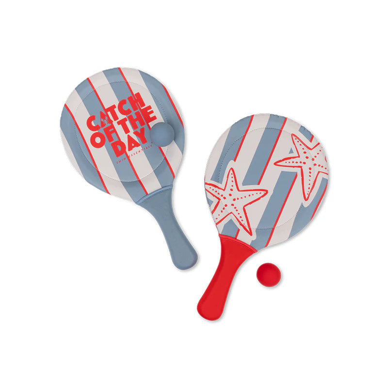 Swim Essentials: Σετ Ρακέτες για Τένις Παραλίας με 2 μπαλάκια - catch of the day