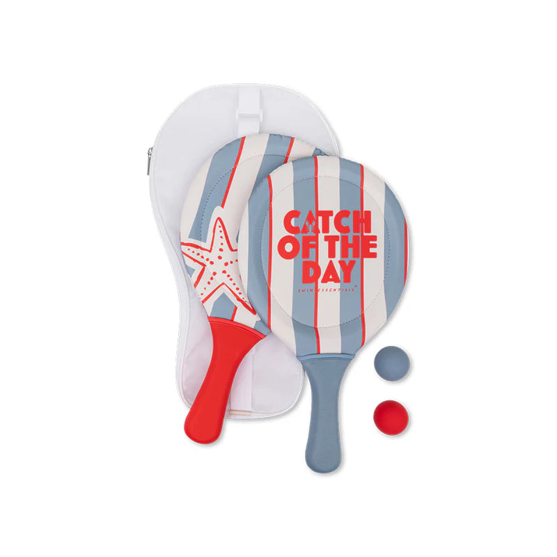 Swim Essentials: Σετ Ρακέτες για Τένις Παραλίας με 2 μπαλάκια - catch of the day