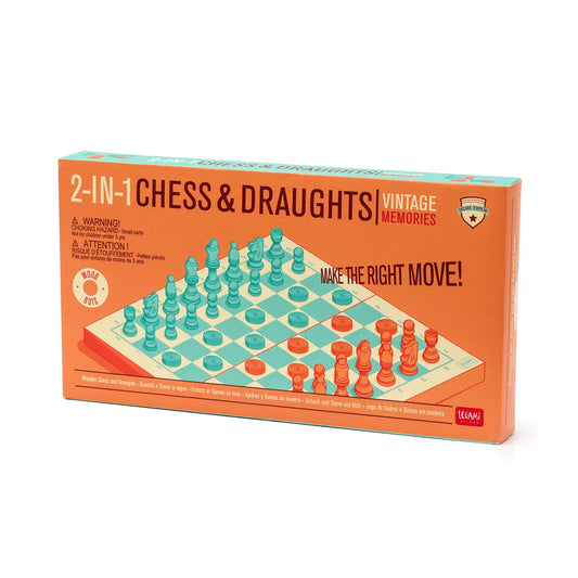 Legami. 2-in-1 Chess and Draughts