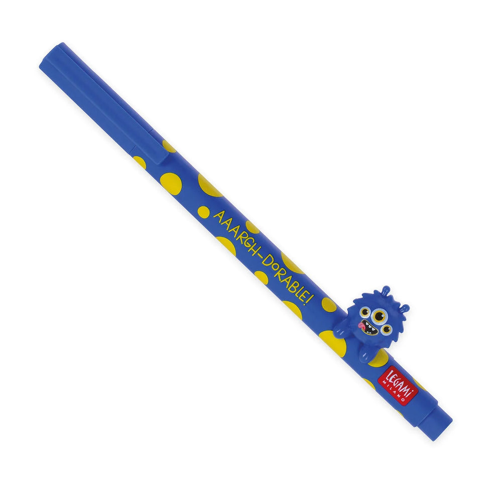 Gel Pen with "Aaargh-dorable!" Monster Animal Decoration - Lovely Friends
