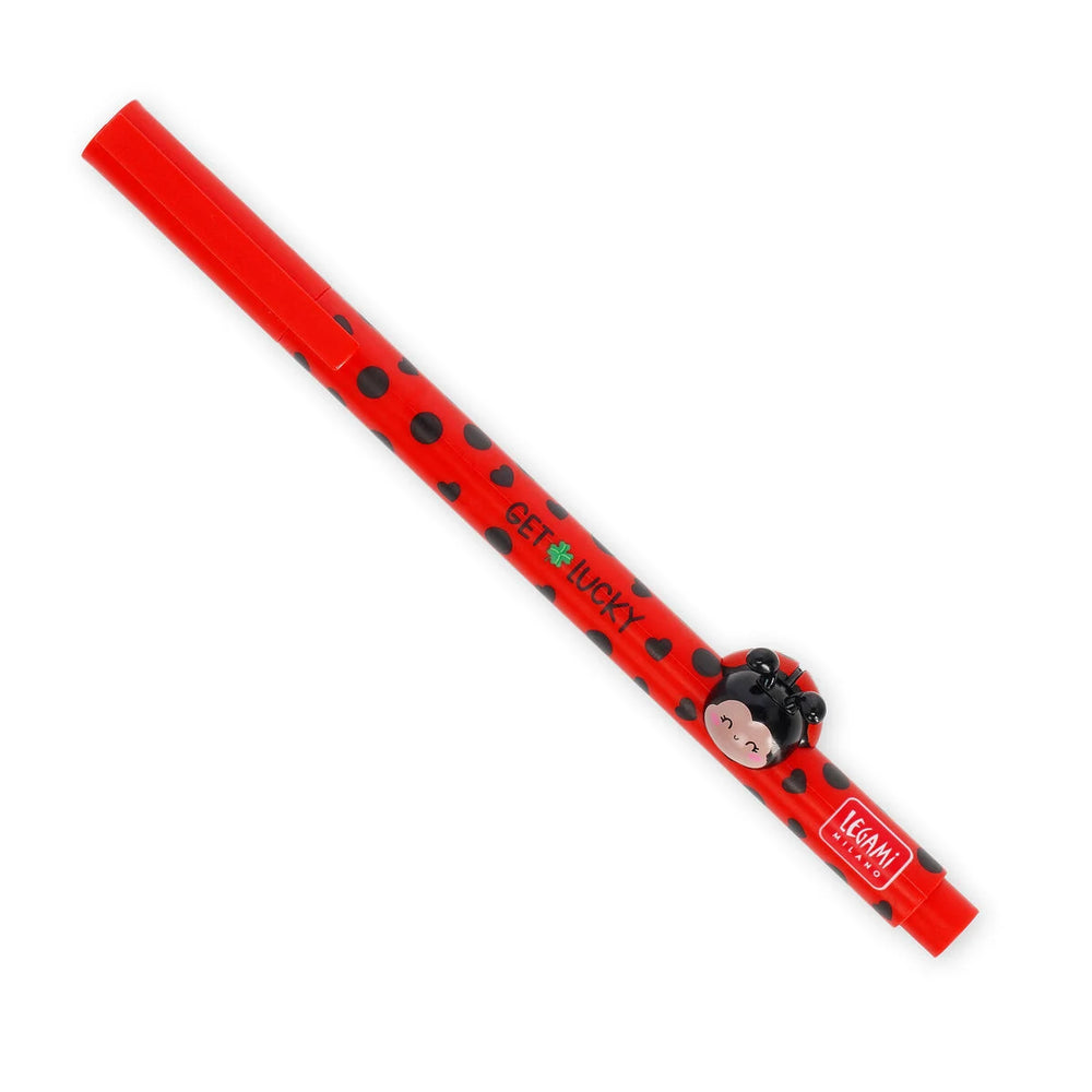 Legami. Gel Pen with "Get Lucky" Ladybug Animal Decoration - Lovely Friends
