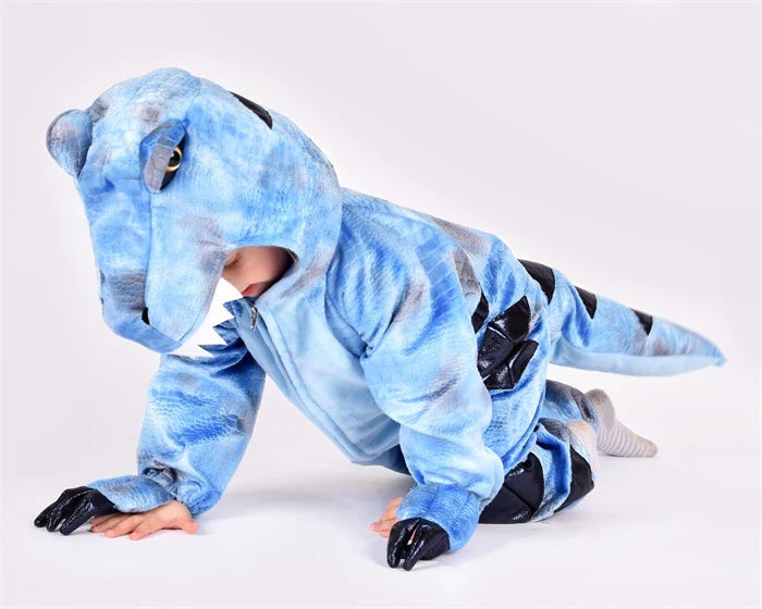 Den Goda Fen.Ολόσωμη Στολή T-rex, μπλε