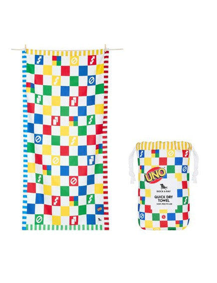 Dock & Bay: Πετσέτα θαλάσσης Quickdry UNO - Wild Card Microfiber (Μικροϊνες) L (160x90εκ.)