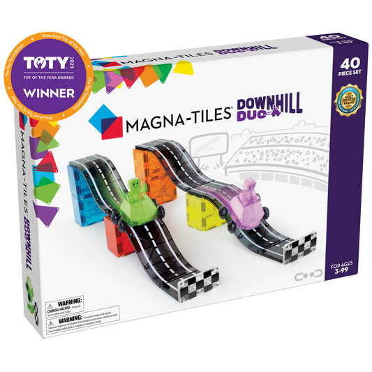 Magna-Tiles Μαγνητικό Παιχνίδι Μαγνητικά Πλακίδια Downhill Duo 40 Κομμάτια για 3+ ετών