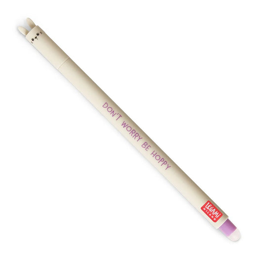 Legami "Don't Worry Be Hoppy" Bunny Erasable Gel Pen - Erasable Pen