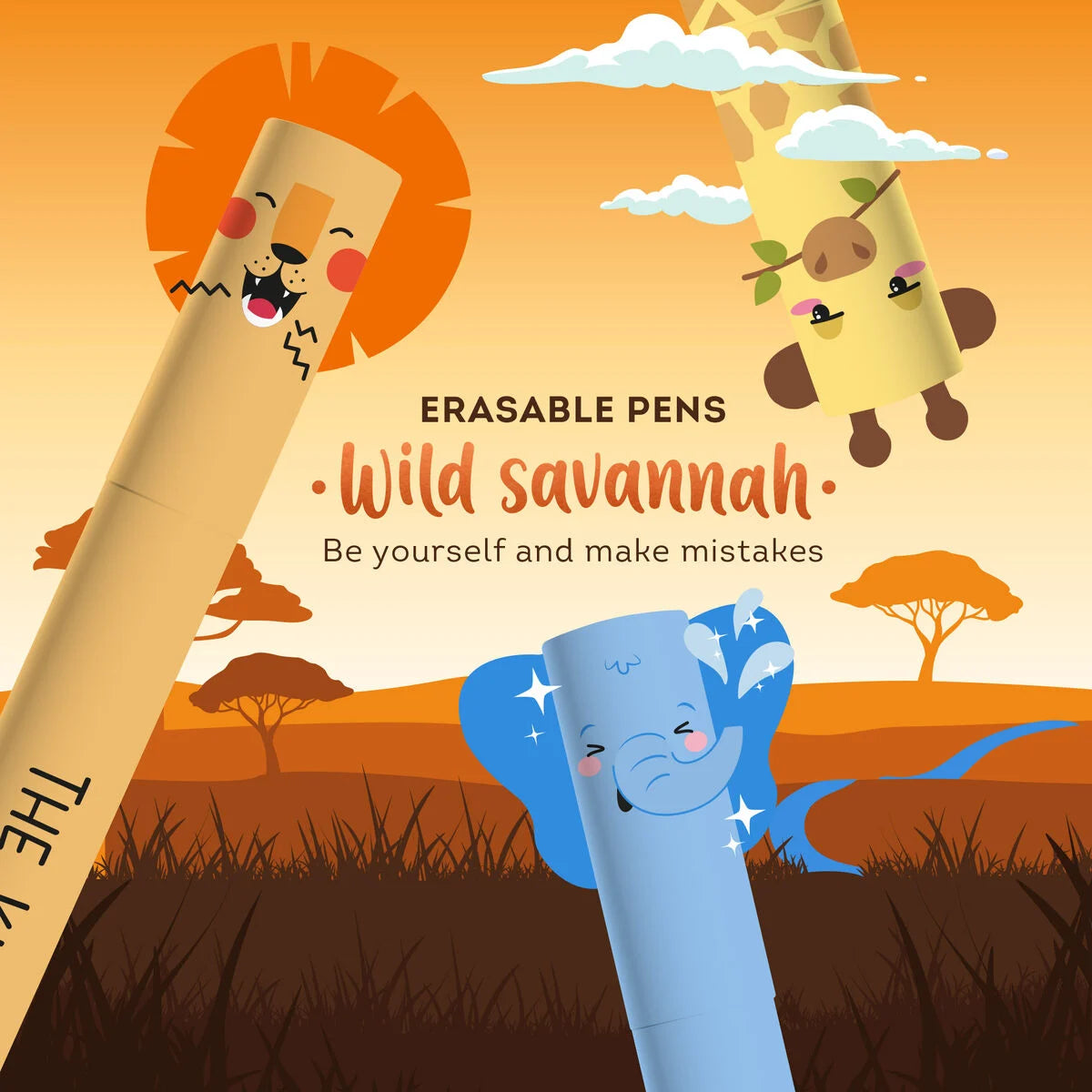 Legami "Head In The Clouds" Giraffe Erasable Gel Pen - Erasable Pen