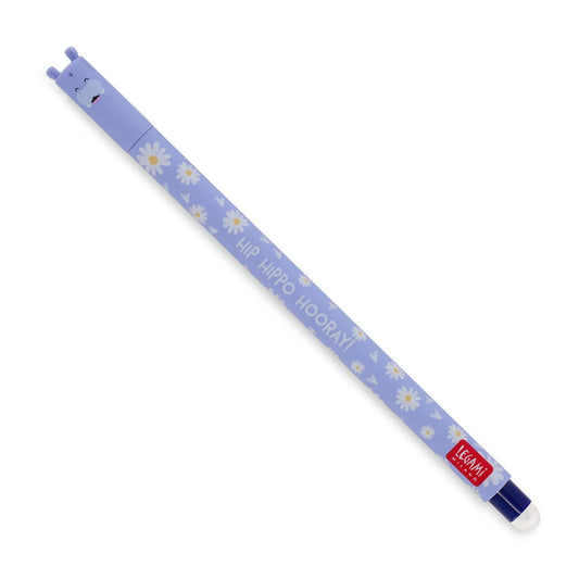 Legami "Hip Hippo Hooray!" Hippo Erasable Gel Pen - Erasable Pen