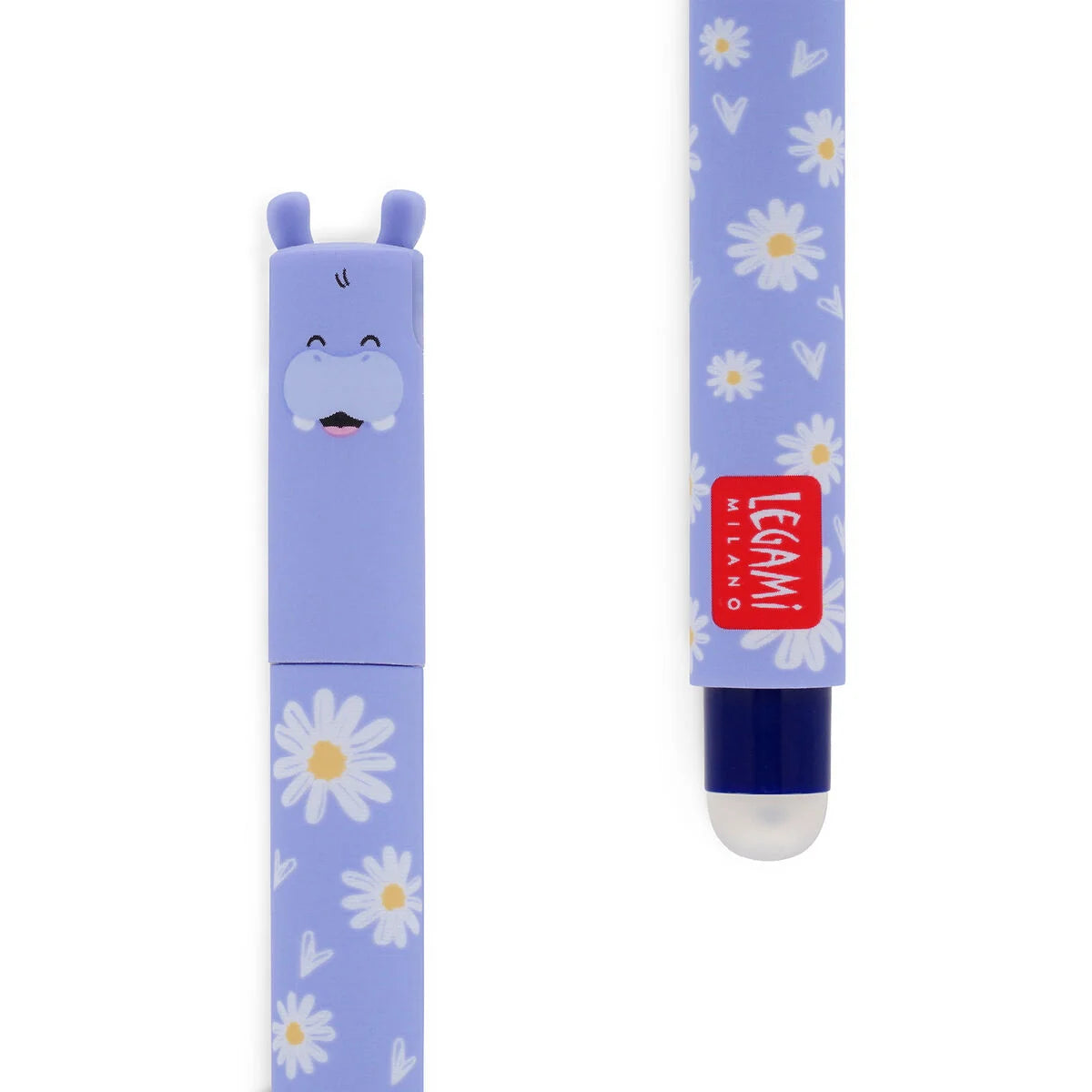 Legami "Hip Hippo Hooray!" Hippo Erasable Gel Pen - Erasable Pen