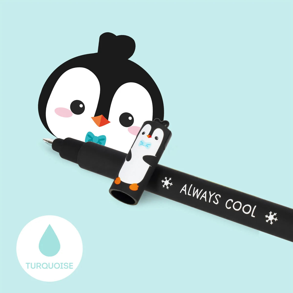 Legami"Always Cool" Penguin Erasable Gel Pen - Erasable Pen
