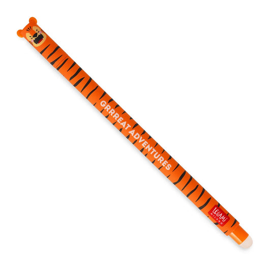 Legami "Grrreat Adventure" Tiger Erasable Gel Pen - Erasable Pen