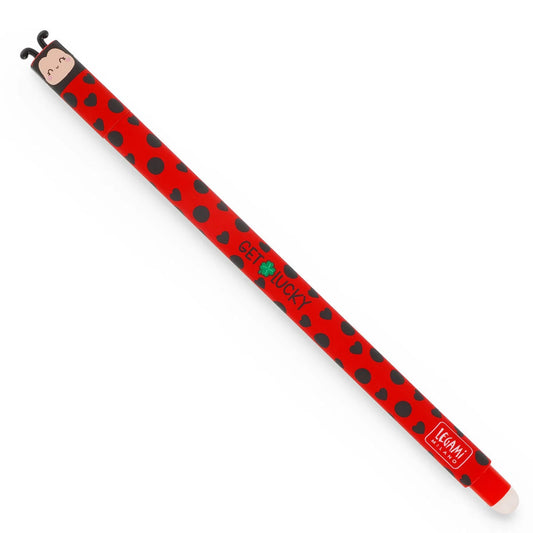 Legami. "Get Lucky" Ladybug Erasable Gel Pen - Erasable Pen