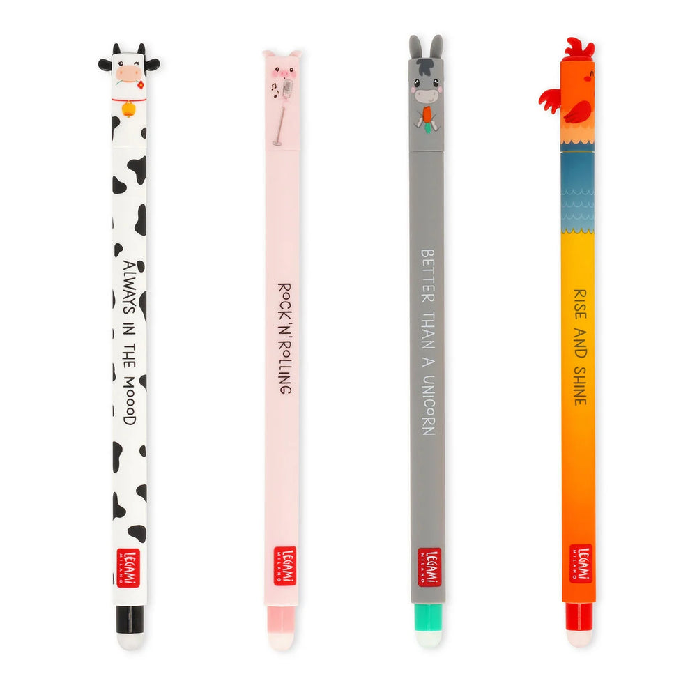Legami. Set of 4 Erasable Gel Pens