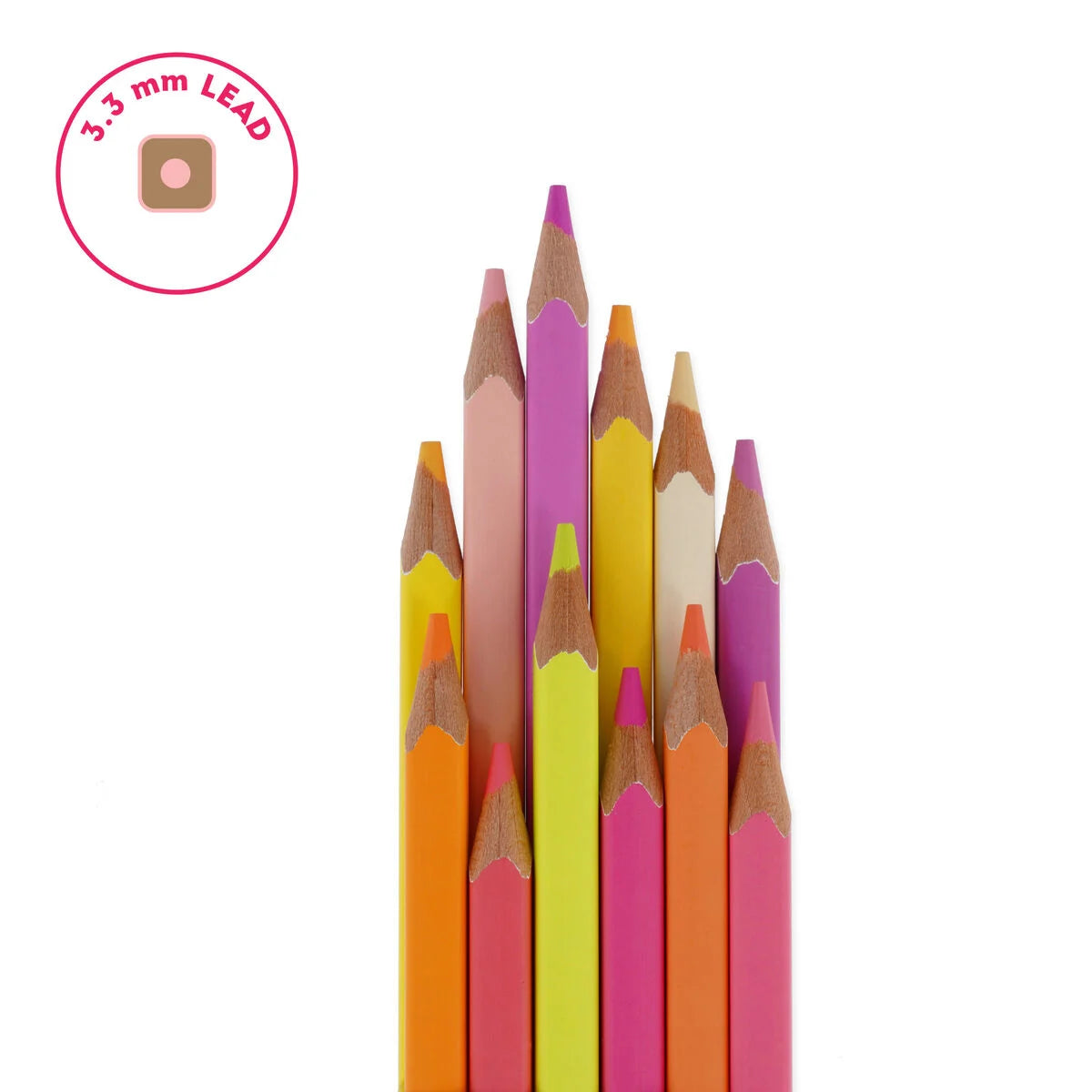 Legami Set of 12 Colouring Pencils in Sunset Palette - Live Colourfully