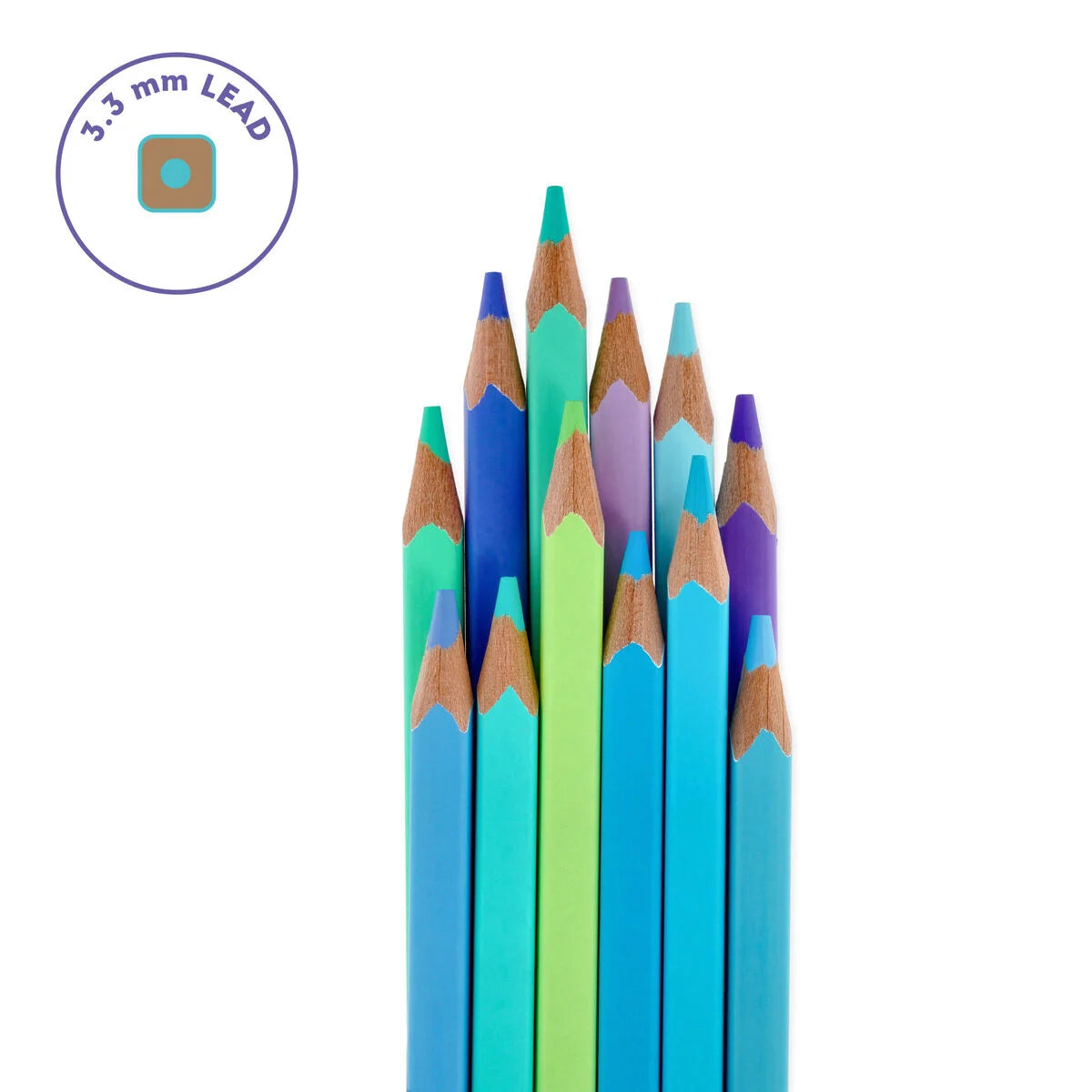 Legami Set of 12 Colouring Pencils in Ocean Palette - Live Colourfully