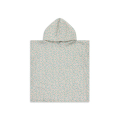 Swim Essentials: Poncho green flowers 52 x 52 cm