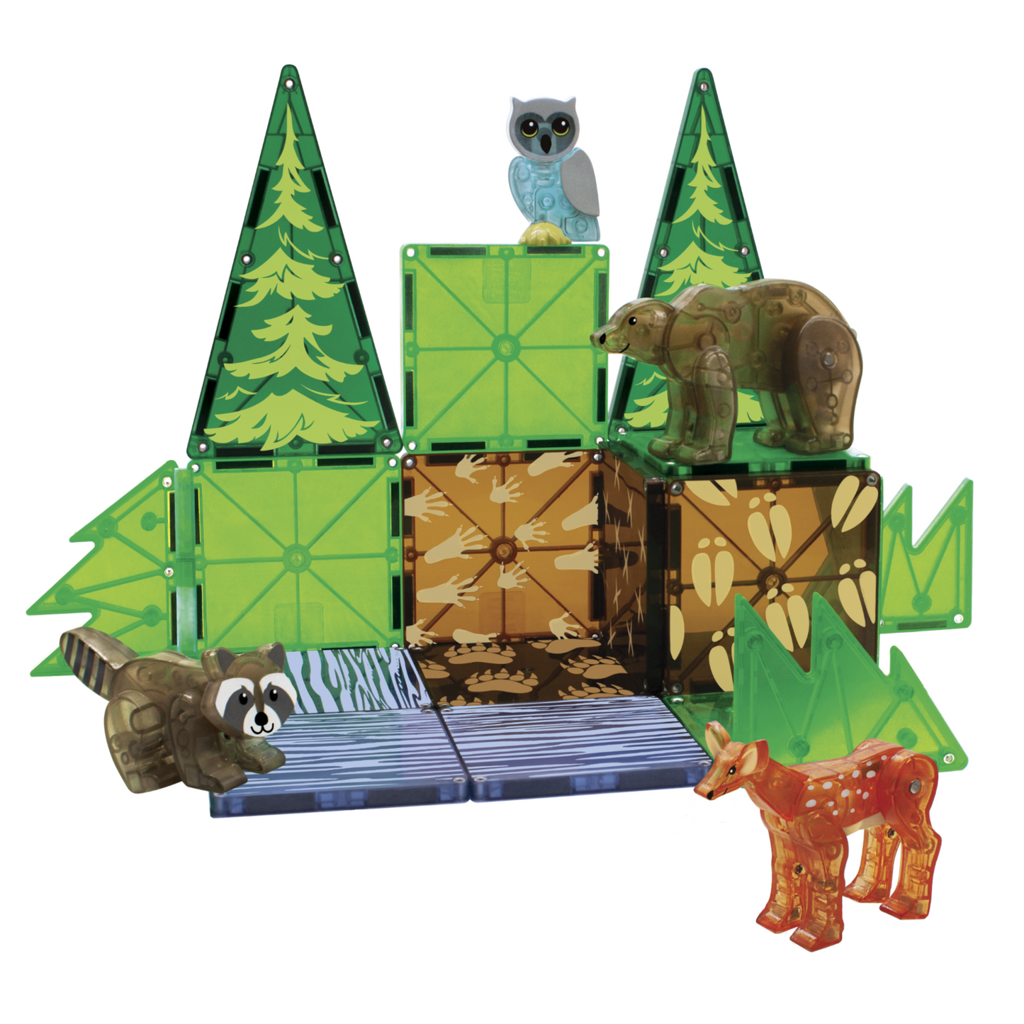 Magna-Tiles Μαγνητικό Παιχνίδι Μαγνητικά Πλακίδια Forest Animals 25 Κομμάτια για 3+ ετών