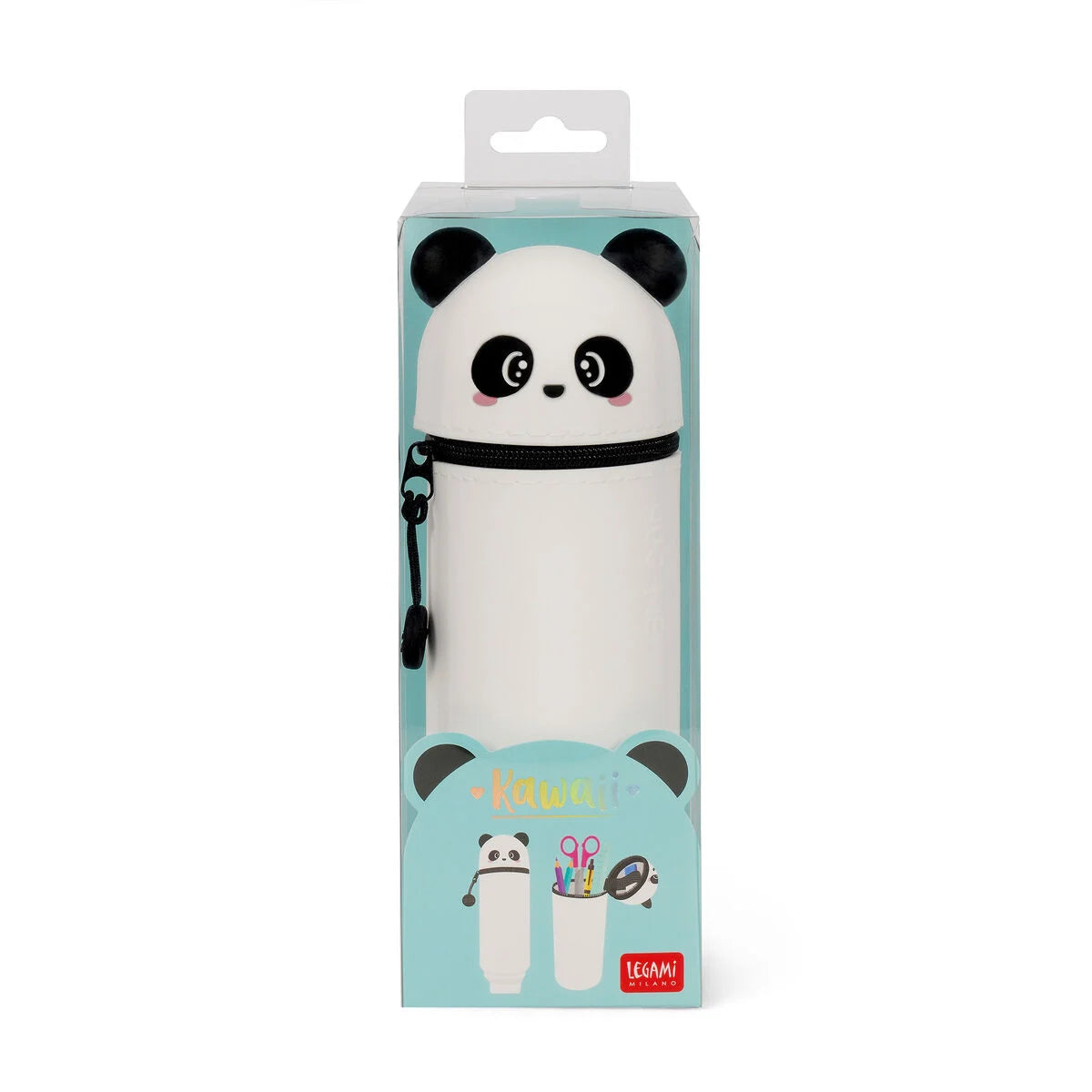 LEGAMI Κασετίνα Σιλικόνης 2 σε 1 Kawaii Panda