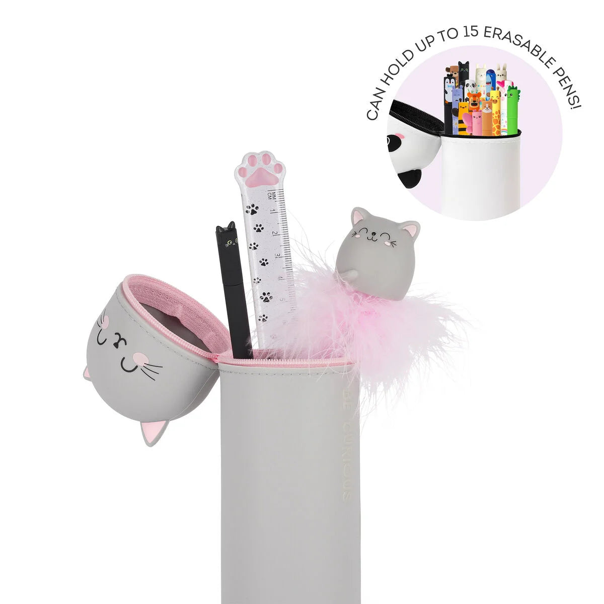 LEGAMI Κασετίνα Σιλικόνης 2 σε 1 Kawaii Kitty