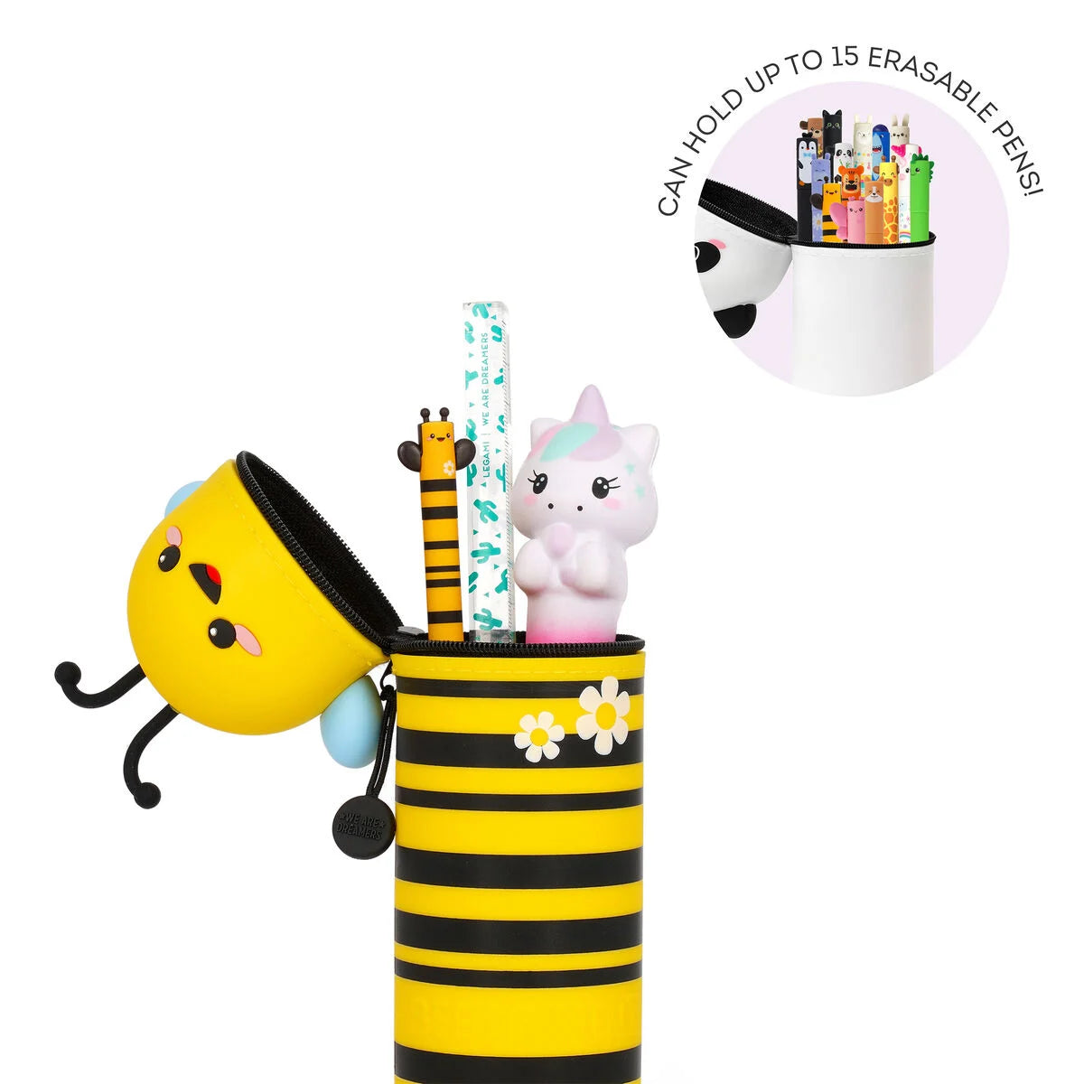 LEGAMI Κασετίνα Σιλικόνης 2 σε 1 Kawaii Bee