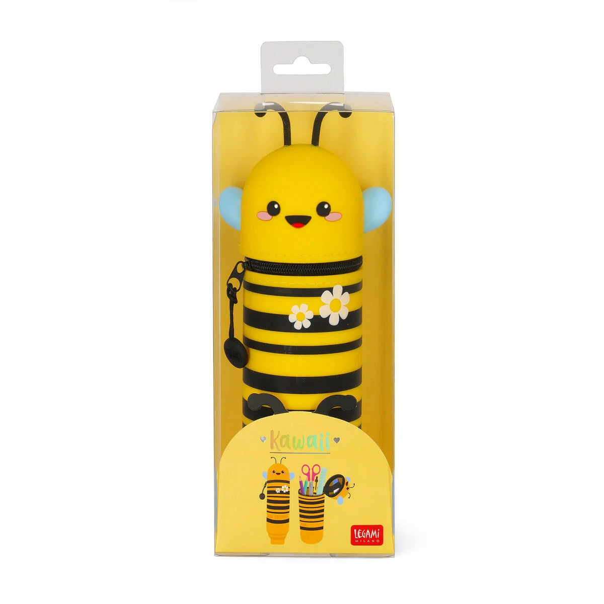 LEGAMI Κασετίνα Σιλικόνης 2 σε 1 Kawaii Bee