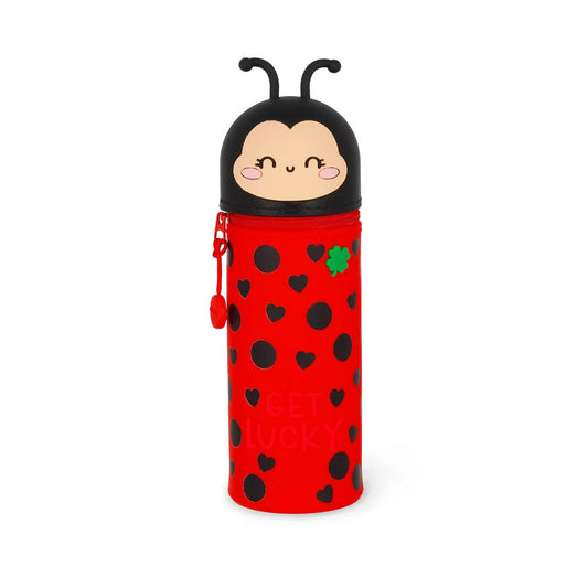 Legami. Ladybug "Get Lucky" 2-in-1 Silicone Pencil Case