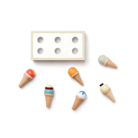 KIDS CONCEPT. Ξύλινο σετ παιχνιδιού με παγωτά KID'S HUB