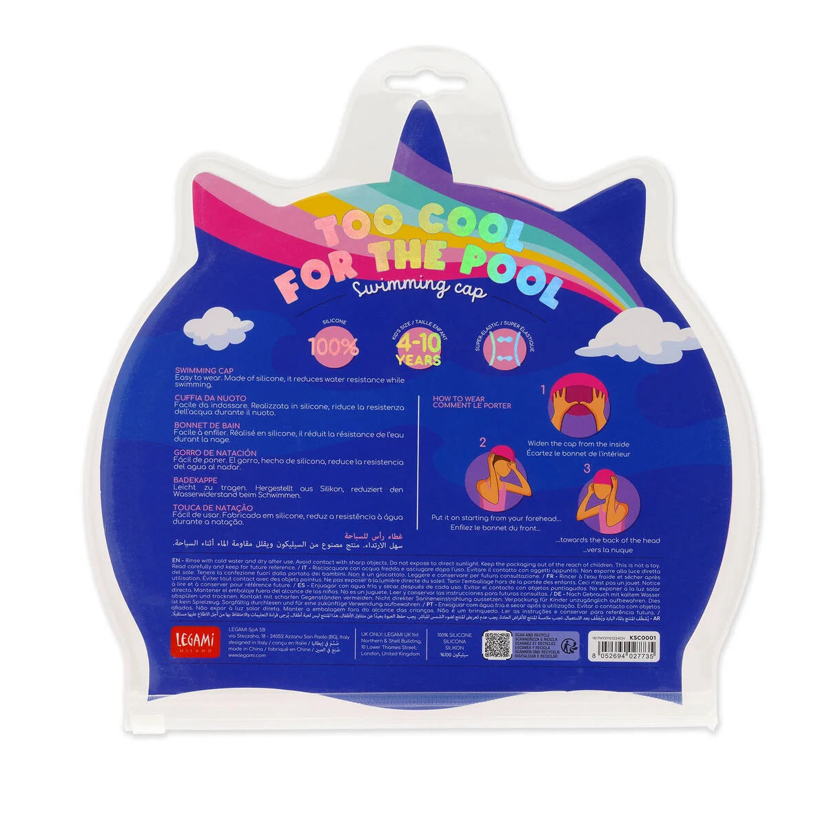 Legami.Unicorn Swimming Cap - Too Cool for the Pool