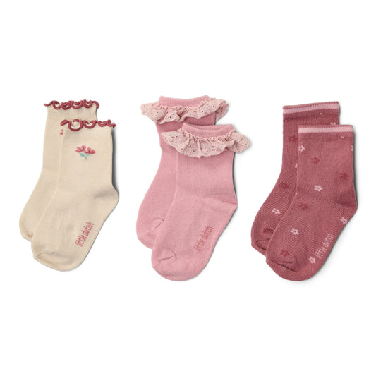 LITTLE DUTCH. Σετ 3 ζευγάρια κάλτσες Toddler Girl Multi
