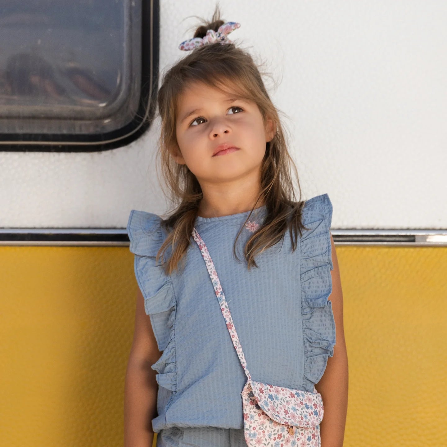 LITTLE DUTCH. Μπλουζάκι αμάνικο Denim Blue
