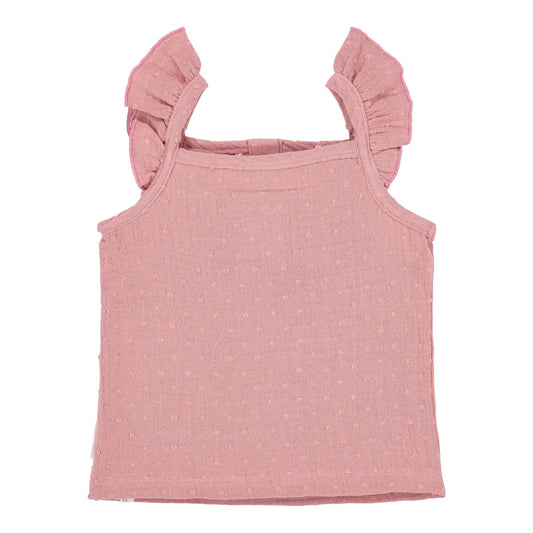 LITTLE DUTCH. Μπλουζάκι αμάνικο Pink Blush