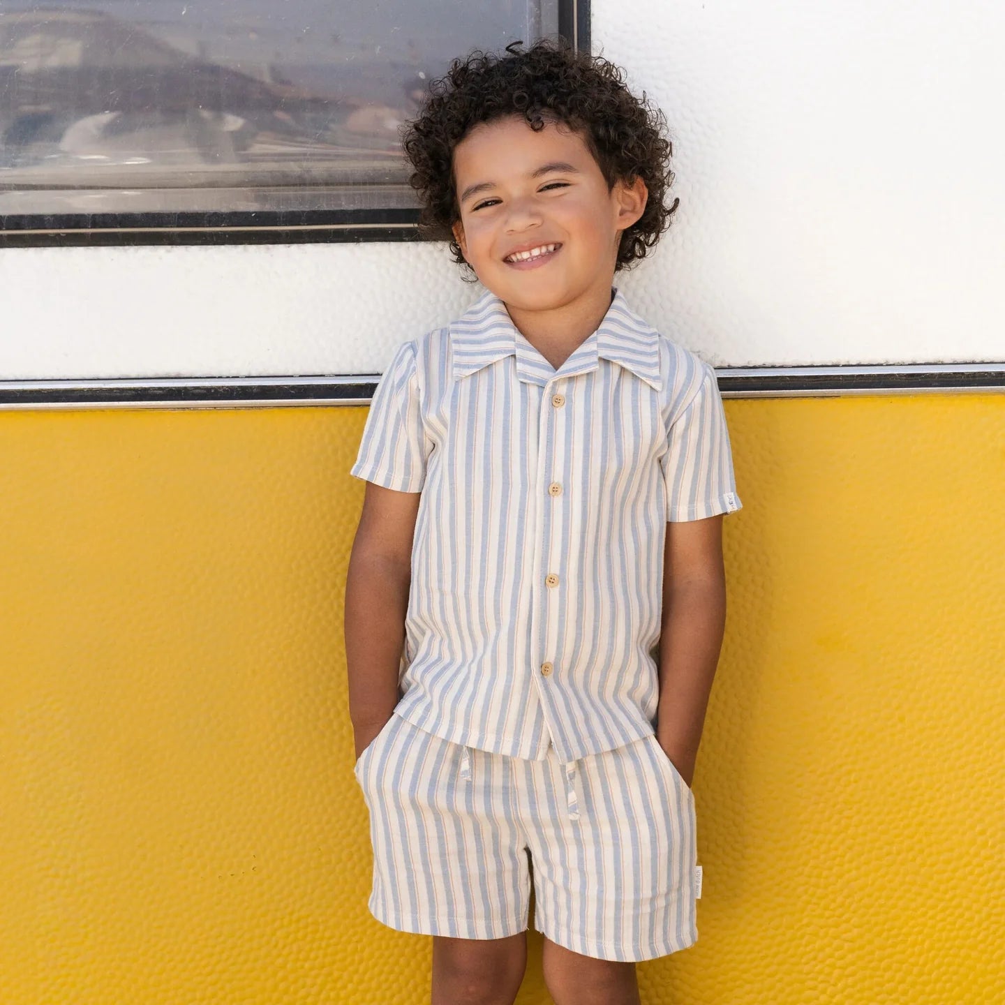 LITTLE DUTCH. Πουκάμισο κοντομάνικο Multi Stripe